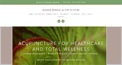 Desktop Screenshot of judithwoolfacupuncture.com