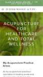 Mobile Screenshot of judithwoolfacupuncture.com